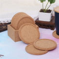 1Pcs Round Cork Coasters Set Coffee Cup Mat Drink Tea Pad Placemats Heat Insulation Pot Holder Mats For Table Mats Decor Kitchen Supplies. 