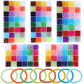 1 Box 6/8mm 24 Colors/Lot Imitation Jade Glass Round Bead for Bracelet Necklace DIY Jewelry Making. 
