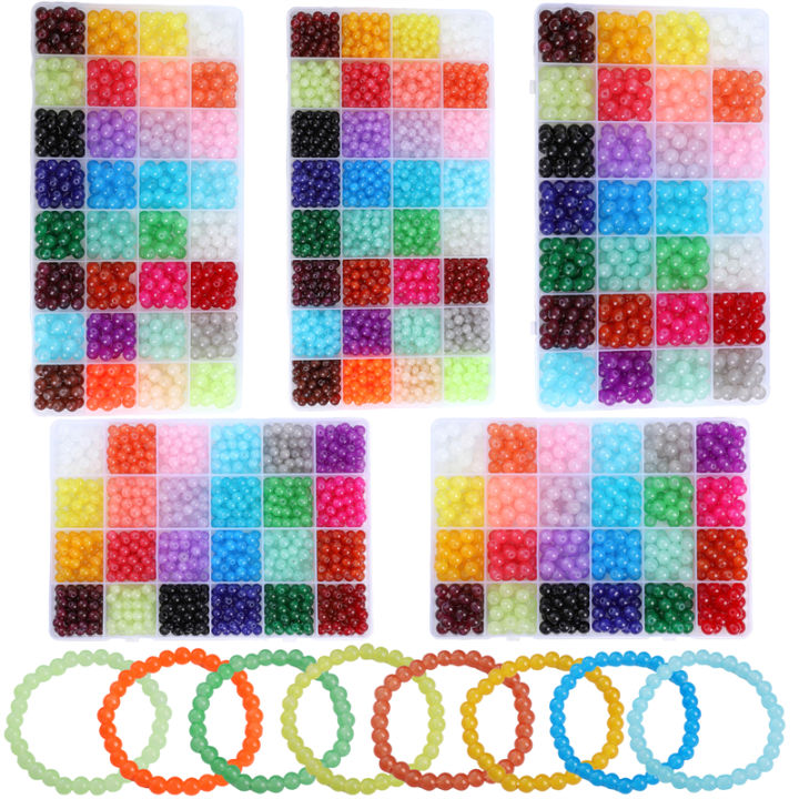 1%20Box%206/8mm%2024%20Colors/Lot%20Imitation%20Jade%20Glass%20Round%20Bead%20for%20Bracelet%20Necklace%20DIY%20Jewelry%20Making%20-%20Image%209
