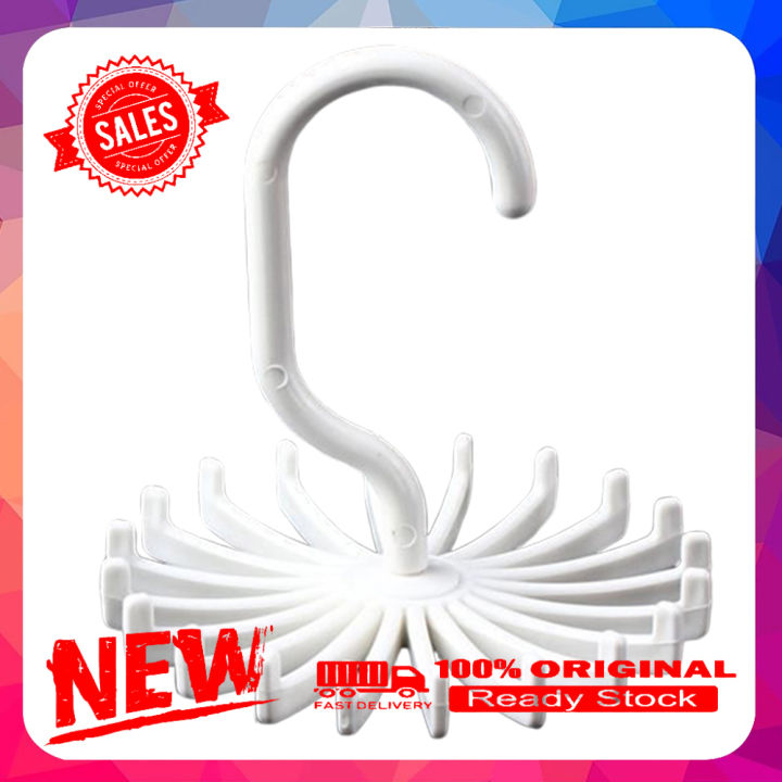 Rotating Tie Rack Adjustable Tie Hanger Holds Neck Ties Tie Belt ...