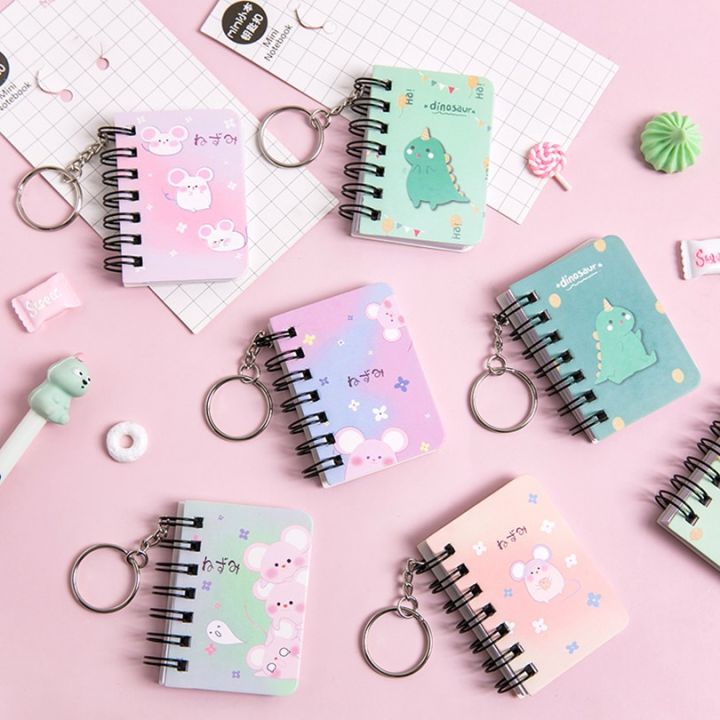 Dinosaurs%20Mini%20Notebook%20Pocket%20Notepads%20Keychain%20Coil%20Book%20Kawaii%20Stationery%20Planner%20Cahier%20Cuadernos%20Journal%20Libretas%20Note%20Book%20-%20Image%202