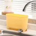 1 Pcs PP Household Kitchen Waste Bucket Strainer Multifunctional Drain Trash Can Storage Box Drain Bucket Sink Food Organization. 