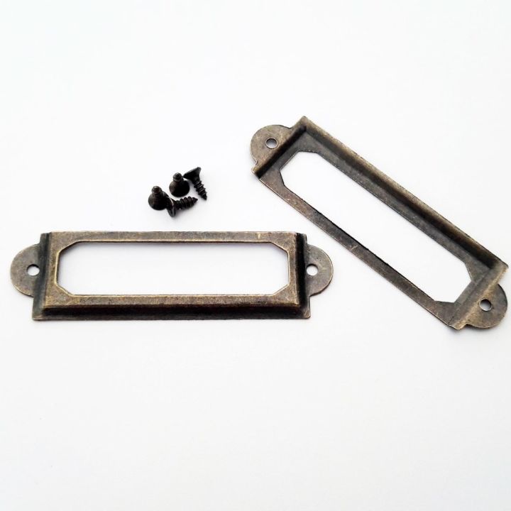 12Pcs%20Antique%20Brass%20Golden%20Metal%20Label%20Pull%20Frame%20Handle%20File%20Name%20Card%20Holder%20For%20Furniture%20Cabinet%20Drawer%20Box%20Case%20Bin%2017*60mm%20-%20Image%205