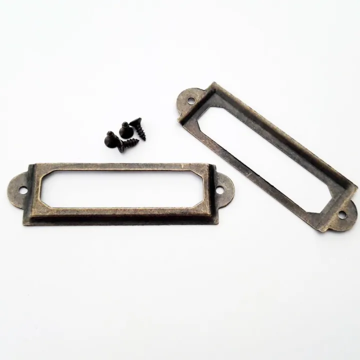 12Pcs%20Antique%20Brass%20Golden%20Metal%20Label%20Pull%20Frame%20Handle%20File%20Name%20Card%20Holder%20For%20Furniture%20Cabinet%20Drawer%20Box%20Case%20Bin%2017*60mm%20-%20Image%205