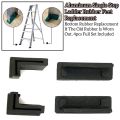 ALUMINIUM LADDER STEP MULTIPURPOSE LADDER RUBBER FEET SHOE BOTTOM REPLACEMENT SET (4PCS). 