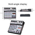 BMG-06D 6 Channels Sound Card Mixer with 16 DSP Bluetooth / USB Interface / Record / MP3 / 48V Phantom Power Audio Mixer. 