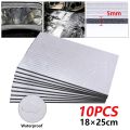 10 Sheets Sound Deadener Heat Insulation Mat Car Van Sound Proofing Deadening Insulation Car Hood Insulation Silent 5mm. 