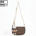 Applicable To Coach Pencil Case DIY Replacement and Transformation of Pearl Chain Accessories of Armpit Bag Gucci Small Cylinder Bag Modified Shoulder Strap Handbag Belt Replaceable Bag Accessories 73cm. 