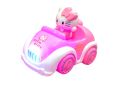 Hello Kitty 5D Light Toy Car Battery Operated Lightning Disco, Music, Bump n Go & Omni-Directional. 