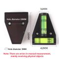 Magnetic T-Type Spirit Level Bubble Scope Triangle Vertical Horizontal Level Bubble Inclinometer Bubble Shell Measuring Tools. 