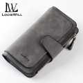 Long PU Leather Zipper Wallets for Women. 