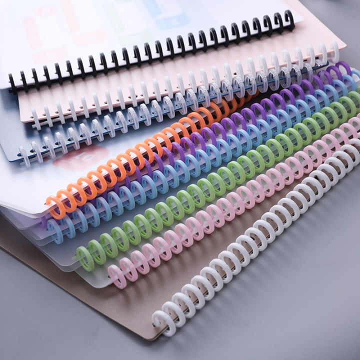 1/5/10pcs%2030%20Holes%20Loose-leaf%20Plastic%20Binding%20Ring%20Spring%20Spiral%20Rings%20Binder%20Strip%20For%20A4%20Paper%20Notebook%20Stationery%20Office%20Supplies%20-%20Image%202