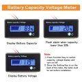 Battery Meter Battery Capacity Voltage Monitor, DC 12/24/36/48/60/72/84V Battery Capacity Voltage Gauge Indicator. 