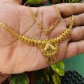 BOOM Gold plated beautiful necklace kara maala hansaputtu design necklace without stone For Women. 