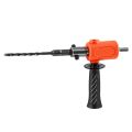 Electric drill/hammer adapter/conversion head/device. 