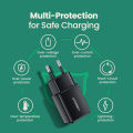 UGREEN 10.5W Universal USB Charger Travel Wall Charger Adapter Smart Mobile Phone Charger for iPhone Samsung Xiaomi iPad Tablets White Black. 
