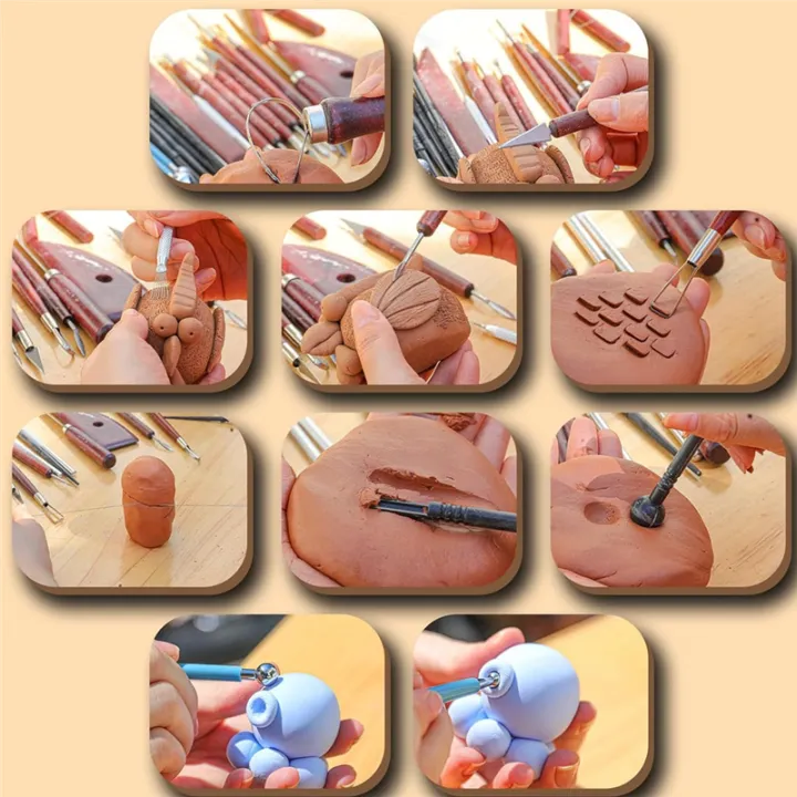 Clay%20Sculpting%20Tools,%20Basic%20Clay%20Pottery%20Carving%20Tool%20Kit%20with%20Wooden%20Handles%20and%20Tool%20Bag%20for%20Carving,%20Molding%20Durable%20-%20Image%204