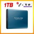 Original Portable SSD 1TB USB 3.1 High-speed Mobile Solid State Drive Type-C External Hard Disk Storage Device for Mac Laptop. 
