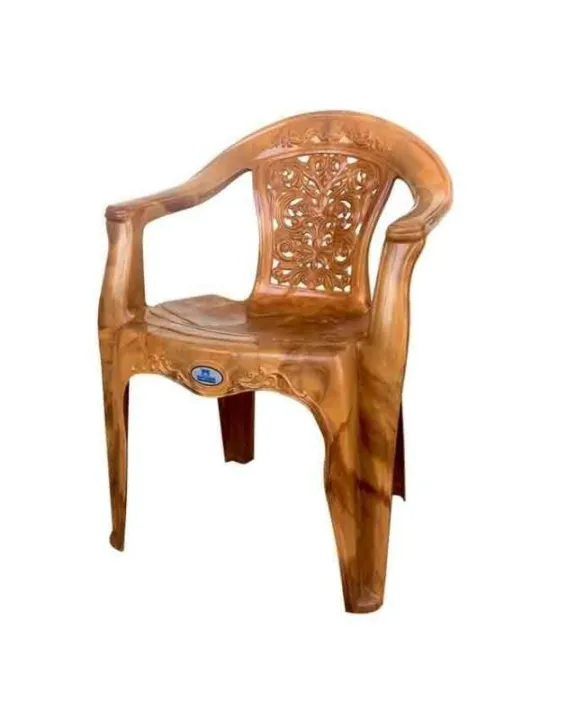 Nilkamal Diamond Low Back Chair - Pear wood