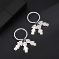 Personalized Boy Girl Pendant Engrave Name Keychain For Women Stainless Steel Nameplate Date DIY Key Chain Family Jewelry Gift. 