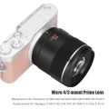 YONGNUO YN25mm F1.7M Camera Prime Lens Auto/ Manual Focus Large Aperture Micro 4/3 Mount Replacement for Panasonic G100/GH5/G9/G95/G85/GX9/GX85/GF10/GF9 for Olympus E 5 II III/ E 10 III IV/ PEN-F/ E-PL9/ E-PL10 Cameras. 