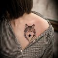 Waterproof Temporary Tattoo Sticker Wolf Wolves Head Animal Neck Wrist Foot Hand Flash Tatoo Tattoos for Men Women Kids. 