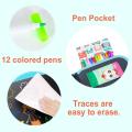 FLIPPED Doodle Book Drawing Pad Portable Reusable Erasable Writing Board Arts Crafts Toys Painting Kits for Kid Toddlers Activity Toy On Travel Airplane Boys Girls Age 3+. 