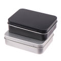 1PC Frosted Household Iron Storage Box Metal Box Tin Plated Container Empty Hinged Lid Small Empty Storage Box CVFHHH. 