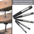 6Pcs/set Tools DIY Damaged Screw Extractor Easy Out Broken Screw Bolt Guide Remover Kit. 