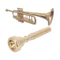 Trumpet Mouthpiece Metal Brass Professional Horn Instrument Accessory Gold 7C. 