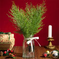 【Clearance sale】 10pcs Pine Needles Christmas Atmosphere Decoration Greenery Decoration Christmas Accessories Artificial PE Pine Branches. 