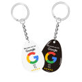 Smart Keychain Google Review - Intelligent Tap to Share Contact Info Keychain- Waterproof NFC Tag. 