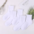 Bracelets Campus white socks autumn and winter children's gray bottom medium white sports student socks solid color men's and women's big children's long tube wholesale. 
