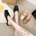 2023New Korean Style Half Slippers Closed Toe Lazy Summer Outer and Inner Wear Daily Date New Shoes Waterproof Durable Half Enclosing Slipper. 