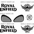 Royal Enfield Bike Stickers Black Color PVC STICKERS High Quality Plotter Cutting Classic Bike Stickers. 