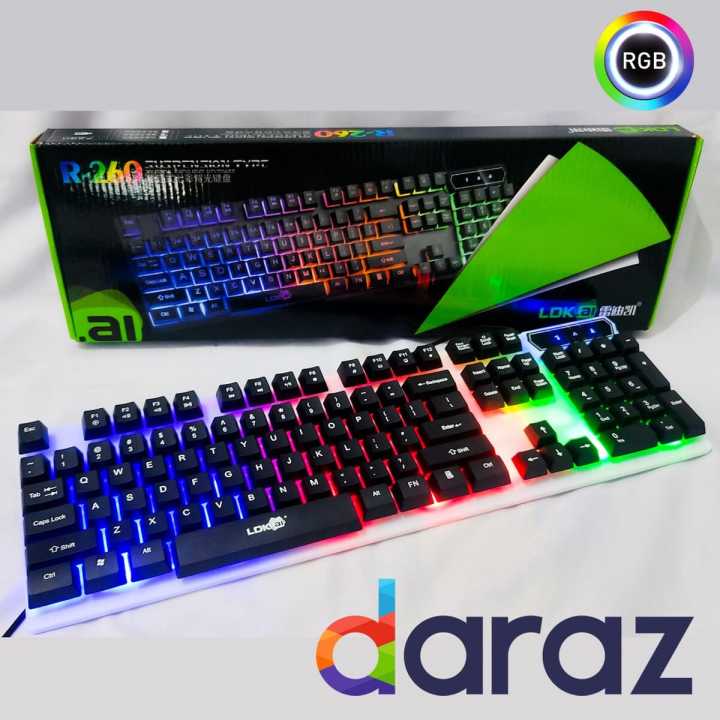 Wired Gaming colourful backlit keyboard