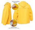 Rain Coat 100% Water Proof  Size: Extra Large (PVC+POL+PVC) Reenforced Lining WOKIN Brand 453103 Heavy Quality. 