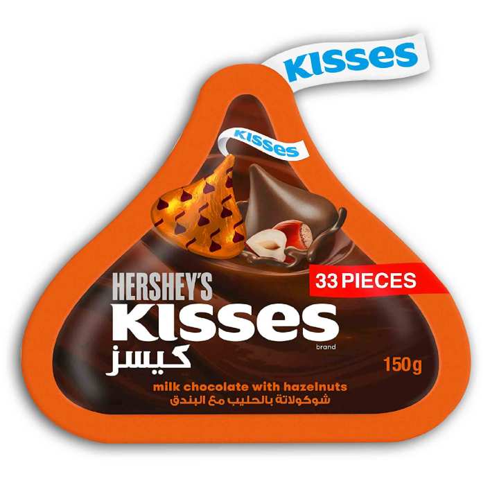 Hershey’s Kisses Milk Chocolate with Hazelnuts 150g