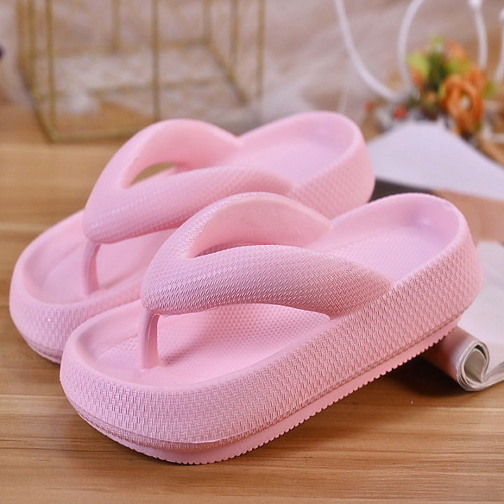 Thick-Soled%20White%20Flip-Flops%20High%20Heel%20Slippers%20Women's%20Summer%20Outdoor%20Slippers%20Soft%20Bottom%20Increase%20Muffin%20Lightweight%20Non-Slip%20Slippers%20-%20Image%205