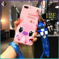Stitch Phone Case Infinix Note 3 7 7 Lite 8 8i 10 10 Pro 11 11 Pro 11i 11s Phone Casing Cartoon Stitch Wristband Lanyard Strap Silicone Shockproof Phone Cover. 