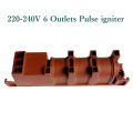 220V Gas Stove Ac Pulse Igniter With Six Terminals Gas Water Heater Parts Igniter For Cooktop Range. 