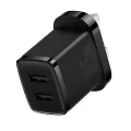 Baseus 10.5W Dual USB Port UK Pin Adapter. 