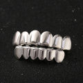 【HOT】 Classic Fashion 6/6 Teeth Grillz Hip Hop 14K Gold Plated Tooth Caps Decor Braces Dental Grills For Women Men Jewelry. 