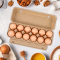 OUMERY 20PCS Cardboard Egg Cartons Blank Paper Pulp Egg Cartons One Dozen Egg Cartons Container Empty Egg Tray Pulp Egg Holder. 