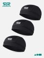 LibiOriginal SHINEMEOTH 2Pcs Punk Cycling Sports caps Men Women Motorcycle Helmet Liner Bike skull cap Ice Silk Comforts Sports Cycling Cap. 
