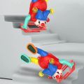 Electric Dancing Walking Clown Toy with Music and LED Light up Musical Upside Down Clown Toys Fun Moving Toy for Babies. 
