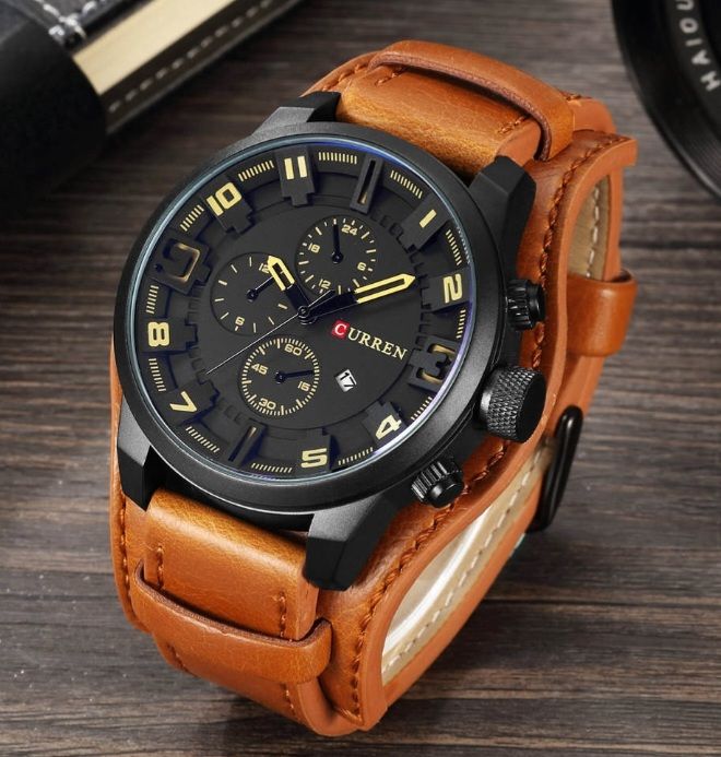 Curren%20Analog%20Movement%20Fashionable%20Leather%20Stripe%20Casual%20Party%20Gents%20Men%20Boys%20Elegent%20Watch%20-%20Image%202