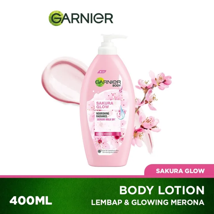 GARNIERS%20SAKURA%20GLOW%20HYALURON%20SERUM%20BODY%20LOTION%20400ml%20-%20Image%204