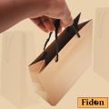 Kraft Paper Bags with Code Handle | Brown Color | Black Code | Small Size. 