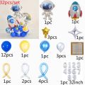 Outer Space Theme Party Astronaut Rocket Number F Balloons Boy Birthday Party Decorations Kids Baby Shower Party Supplies. 